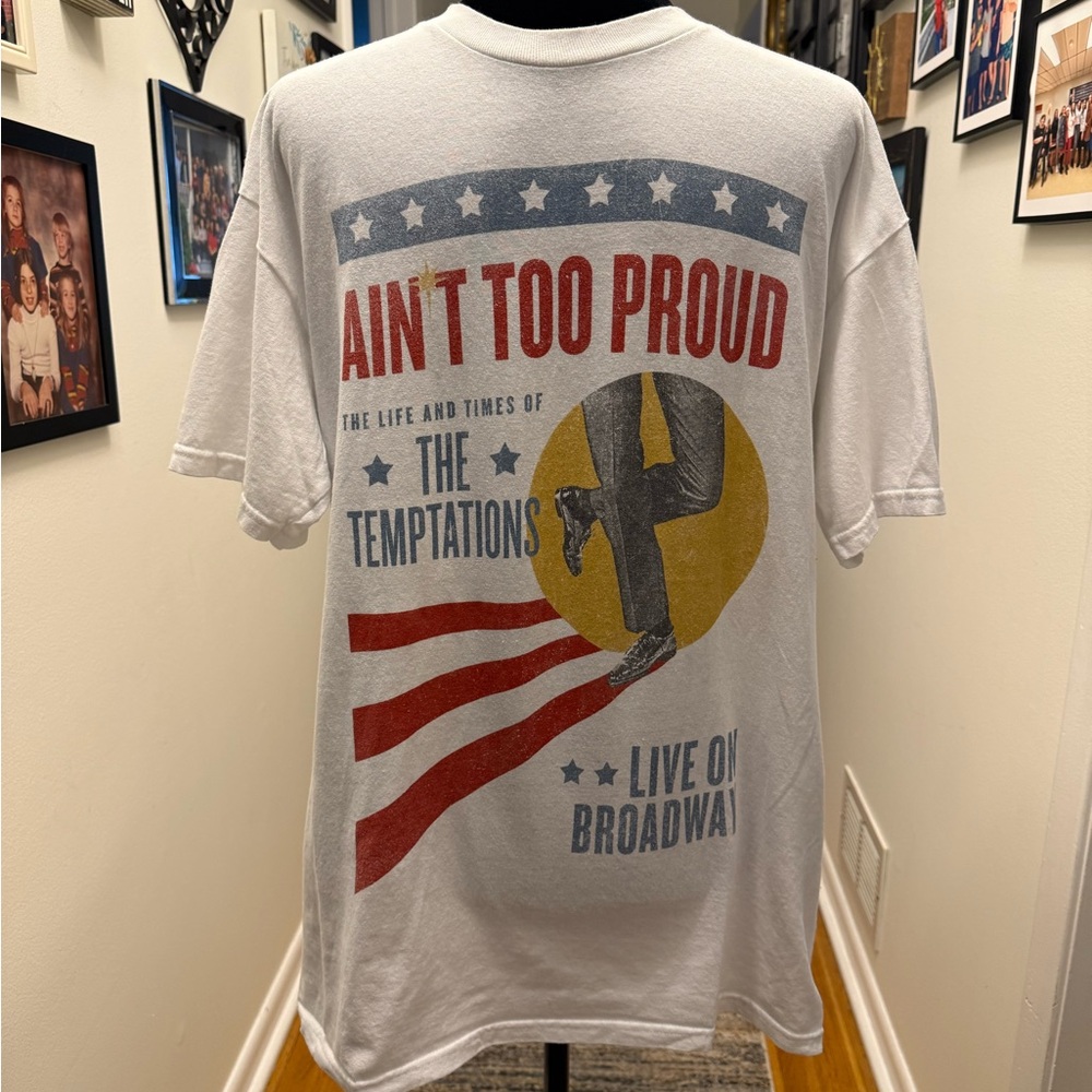 Temptations White Graphic Tee - Ain't Too Proud